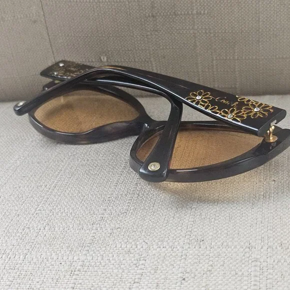 Coach Women Sunglasses Yellow Tone Lenses HC8010 PAYTON Dark Tortoise Eye Wear Coach Women Sunglasses Yellow Tone Lenses HC8010 PAYTON Dark  main image 4